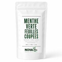 Menthe Verte Feuilles Coupées