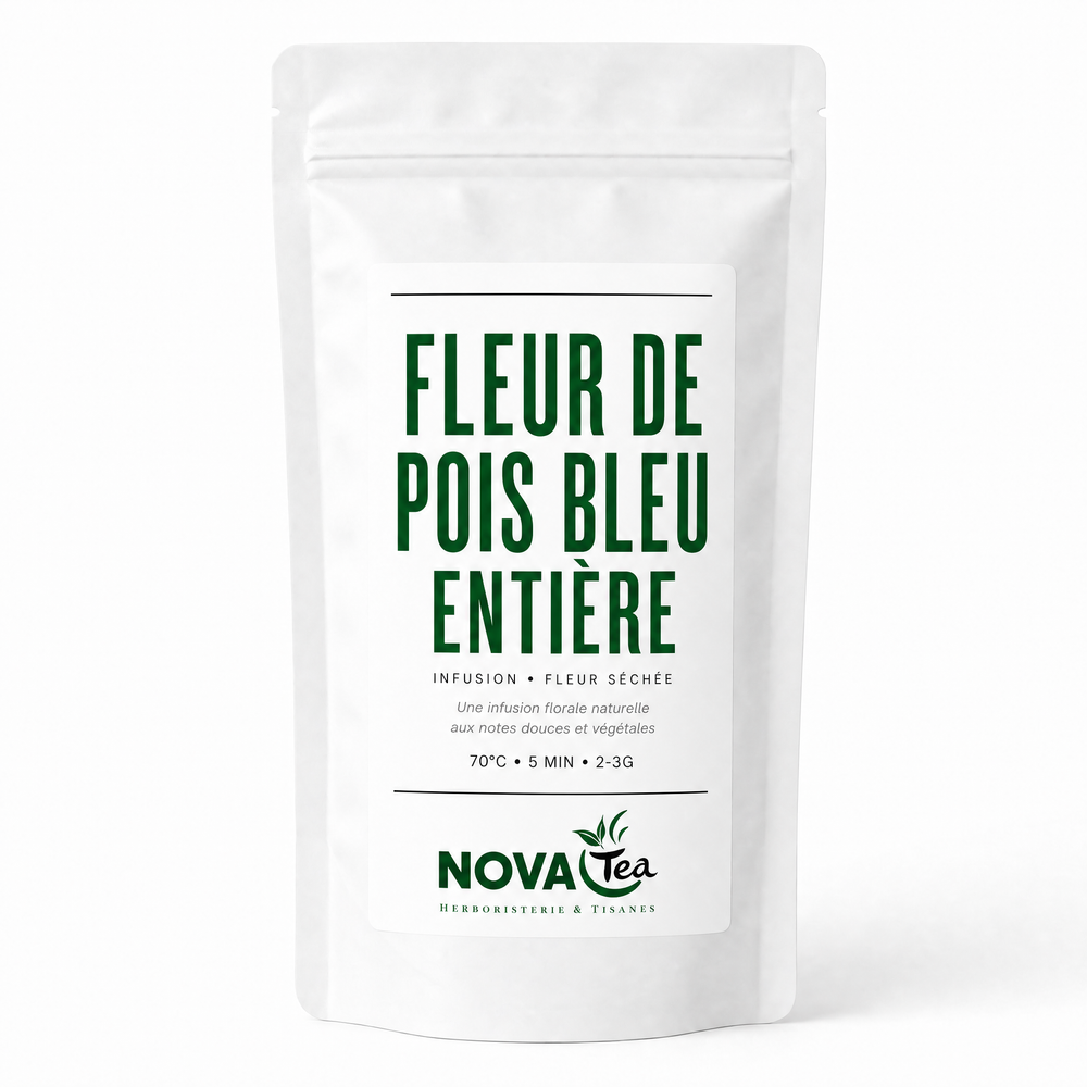 Fleur de Pois Bleu Entière