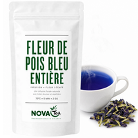 Fleur de Pois Bleu Entière